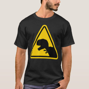 Camiseta Atenção Rex Dinossaur Reptile Danger Zone