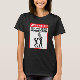 Camiseta Atenção Você Está Sendo Monitorado  Programação Co