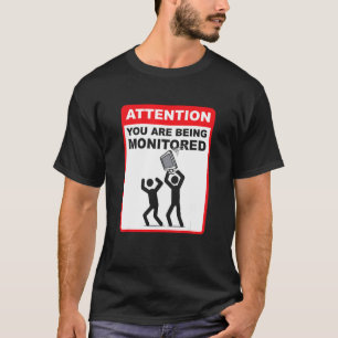 Camiseta Atenção Você Está Sendo Monitorado  Programação Co