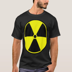 Camiseta Atenção: Warni Nuclear de Risco de Radiação Radioa