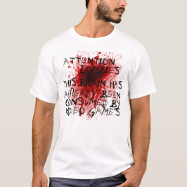 Camiseta Atenção zumbis