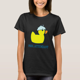 Camiseta Atendedor de piscina I Pato de Borracha Piscina Am