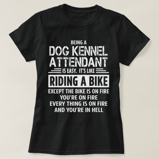 Camiseta Atendedor do Cão Kennel (Frente do Design)