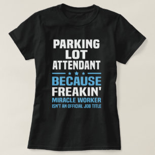 Camiseta Atendedor do Lote de Estacionamento