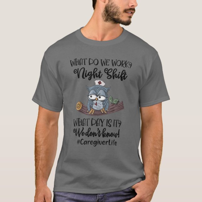 Camiseta Atendedor do turno da noite (Frente)