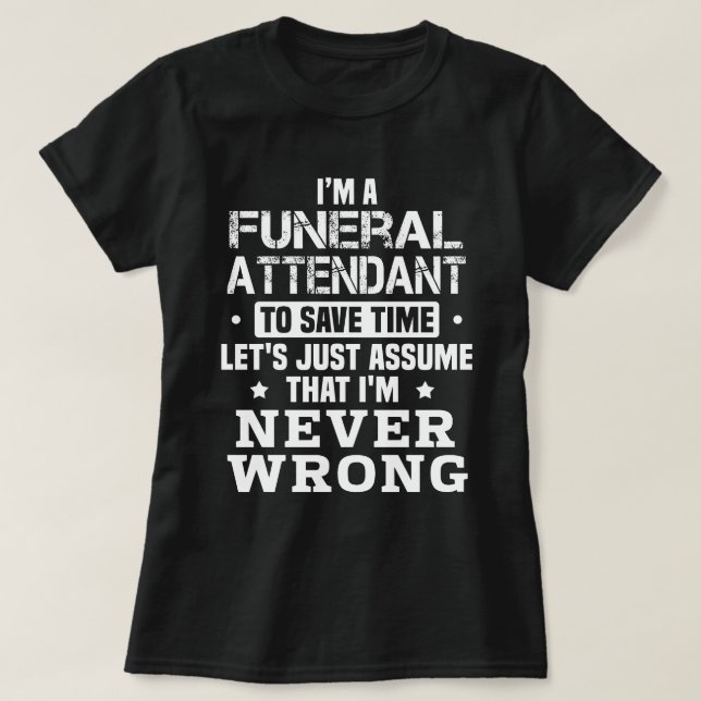 Camiseta Atendedor Funeral (Frente do Design)