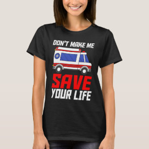 Camiseta Atendente de Ambulância Paramédico Técnico de Emer