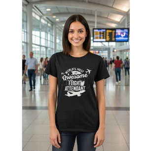 Camiseta Atendente de Voo Mais Incrível do Mundo - Engraçad