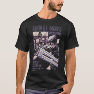 Camiseta Atentado contra Titã Mikasa Ackerman Survey Corps 