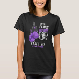 Camiseta Atenuação ao cuidador Mês Luvas Lavanda Fita P