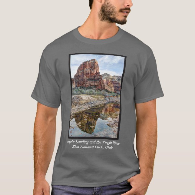 Camiseta Aterragem dos anjos do parque nacional de Zion (Frente)