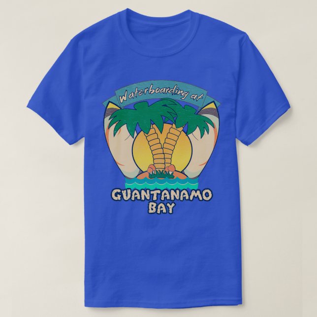 Camiseta Aterrissagem na Baía de Guantánamo 1 (Frente do Design)