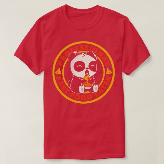 Camiseta Aterro de Comida Rápida Profissional por Tobe Fons (Frente do Design)