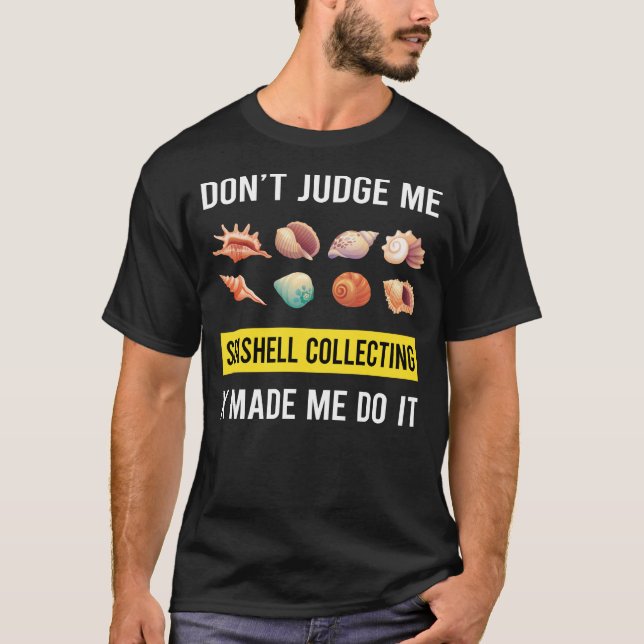 Camiseta Aterro de concha do mar para recolha de conchas (Frente)
