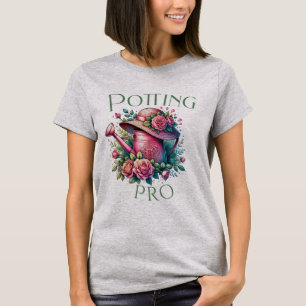 Camiseta Aterro Pró Rosa Pode Jardinar Cinza Camisa-T