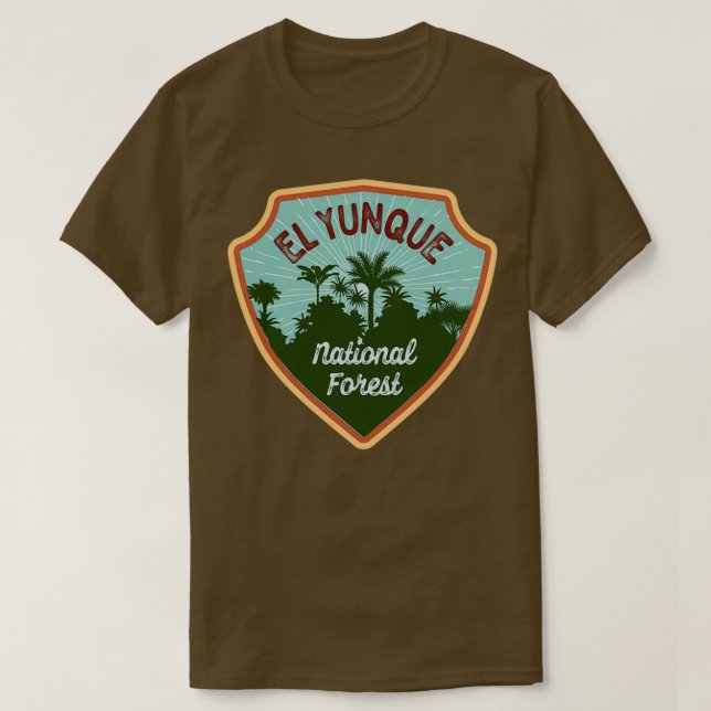 Camiseta Atestado Nacional de Floresta El Yunque III (Frente do Design)