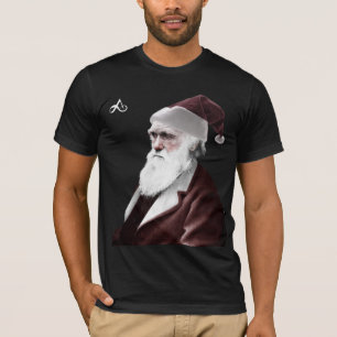 Camiseta Ateu - Natal de Darwin como Papai Noel