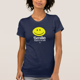 Camiseta Ateu - o sorriso lá não é nenhum inferno
