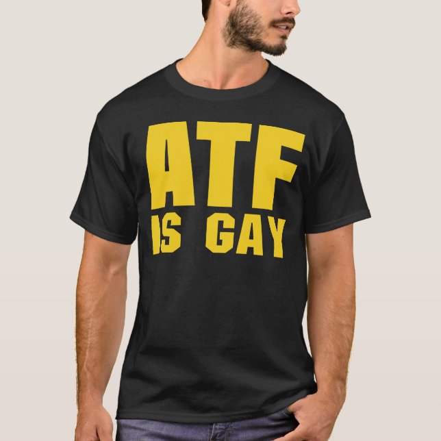Camiseta atf, atf é gay (Frente)