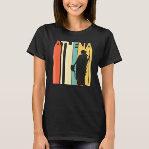 Camiseta Athena Goddess Estilo Retroativo Vintage