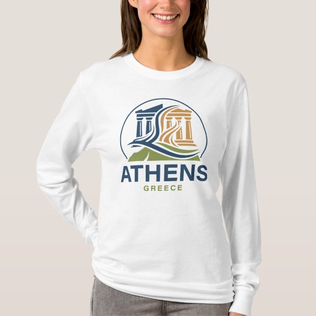 Camiseta Athens Greece Acropolis Parthenon (Frente)