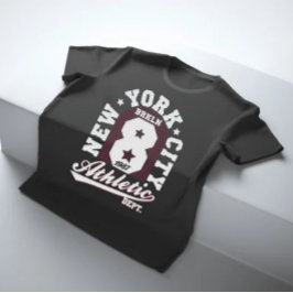 Camiseta Athletic New York city Brooklyn varsity letters