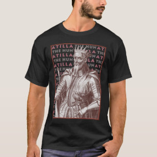 Camiseta Atilla o huno - t-shirt com retrato antigo
