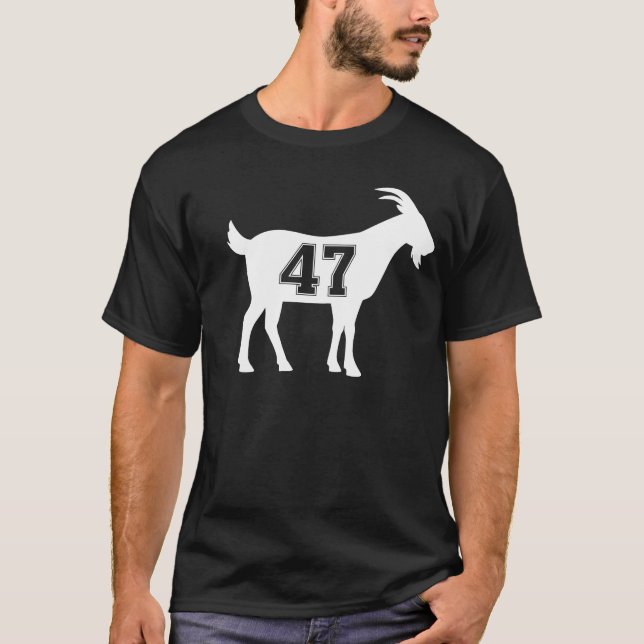 Camiseta Atingir 47 Trump Número 47 Presidente Trump Goat 4 (Frente)