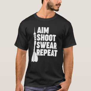 Camiseta ATINGIR O OBJETIVO OU REPETIR dardos