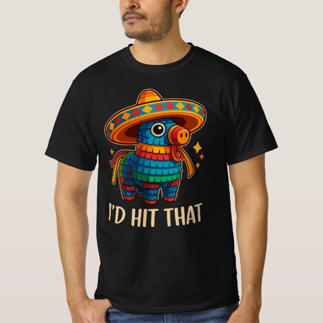 Camiseta Atingir Que Pinata Cinco De Mayo (Frente)