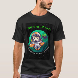 CAMISETA ATIRADA PARA COMEÇAR, ASTRONAUT