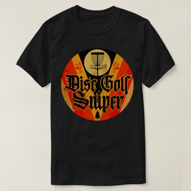 Camiseta Atirador de Golfe de Disco Clássico (Frente do Design)