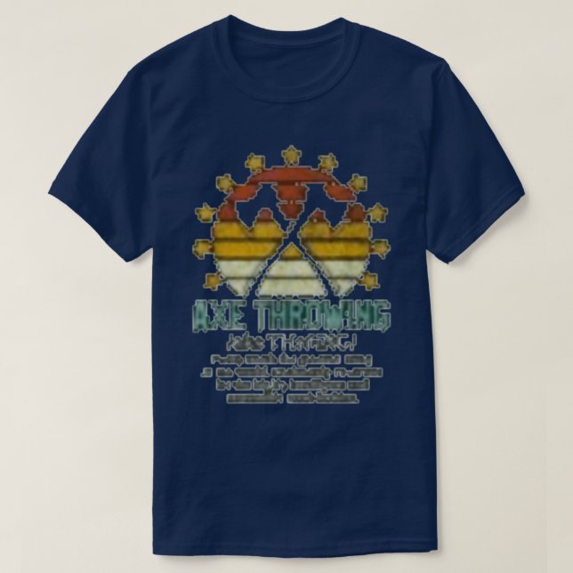 Camiseta atirador de machado dizendo 12 (Frente do Design)