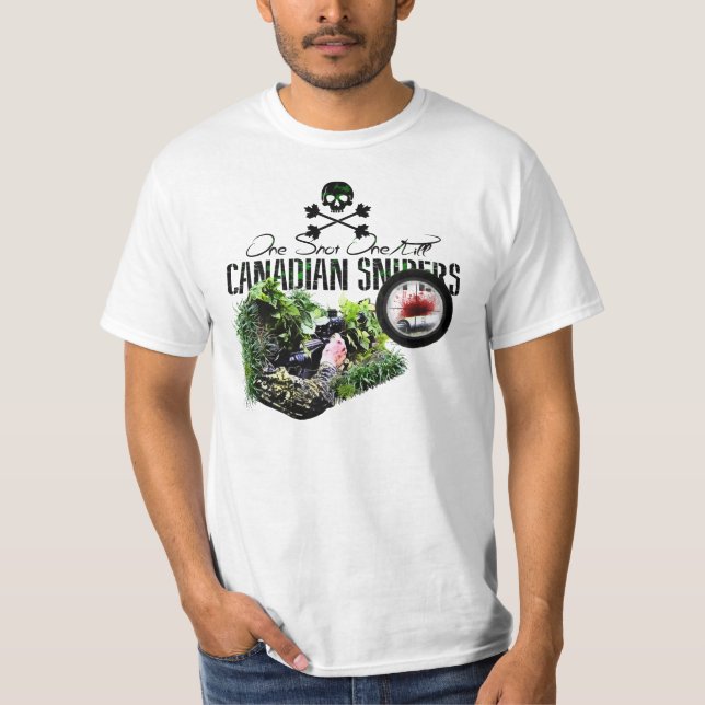 Camiseta Atirador furtivo canadense do exército - um (Frente)