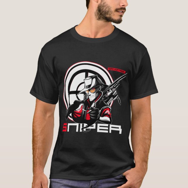 Camiseta Atiradora de elite garota engraçada (Frente)