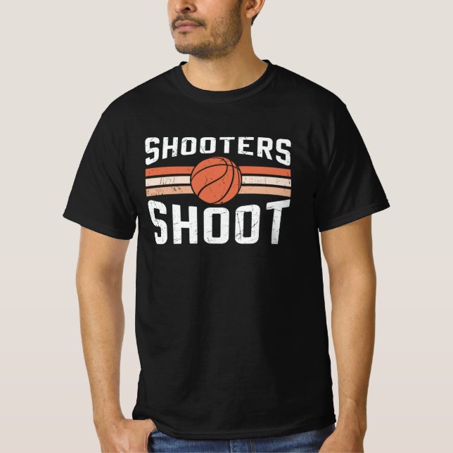 Camiseta Atiradores Atiram Bola | Design de Basquete (Frente)