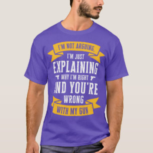 Camiseta Atirando do Proprietário da Arma Guns Pistol