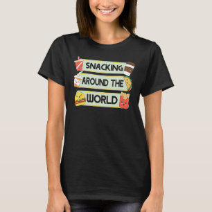 Camiseta Atirando Em Torno Do Mundo Tacos De Comida Rápida