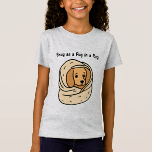 Camiseta Atirar como um Pug em um Rug