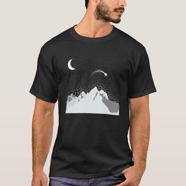 Camiseta Atirar na Hora da Lua do Star Sky (Frente)