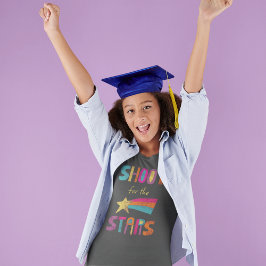 Camiseta Atirar na Mensagem Positiva das Estrelas