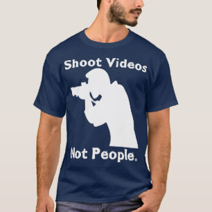Camiseta Atirar Vídeos Não Ação Anti-Armas do Pessoas P