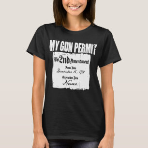 Camiseta Atire proibição engraçada Ar15 Ak4 da alteraç