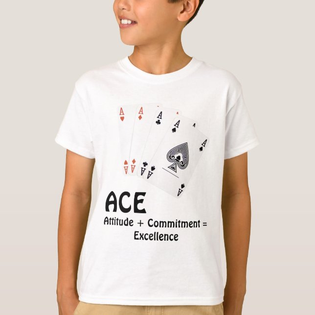 Camiseta Atitude ACE + Compromisso = Excelência (Frente)