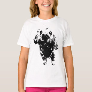 Camiseta Atitude Cocker – Esboço de Tinta para Amantes de C