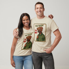 Camiseta Atitude de Cachorro Durão – Arte Animal Militar Vi