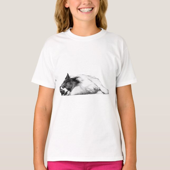 Camiseta Atitude de Corgi de Pumpkin Patch (Frente)