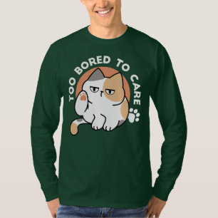 Camiseta Atitude de Gato Preguiçoso – Muito Entediado para