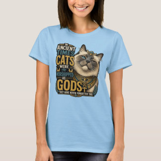 Camiseta Atitude de Gato Ragdoll Antigo