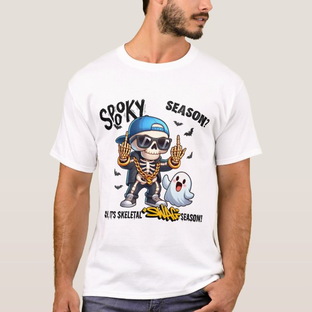 Camiseta Atitude do Dia das Bruxas (Frente)